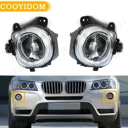 Car Front Bumper LED Fog Light Lamp DRL Driving Lamp For BMW X3 F25 X4 F26 X5 F15 F85 2014 2015 2016 63177317251 63177317252