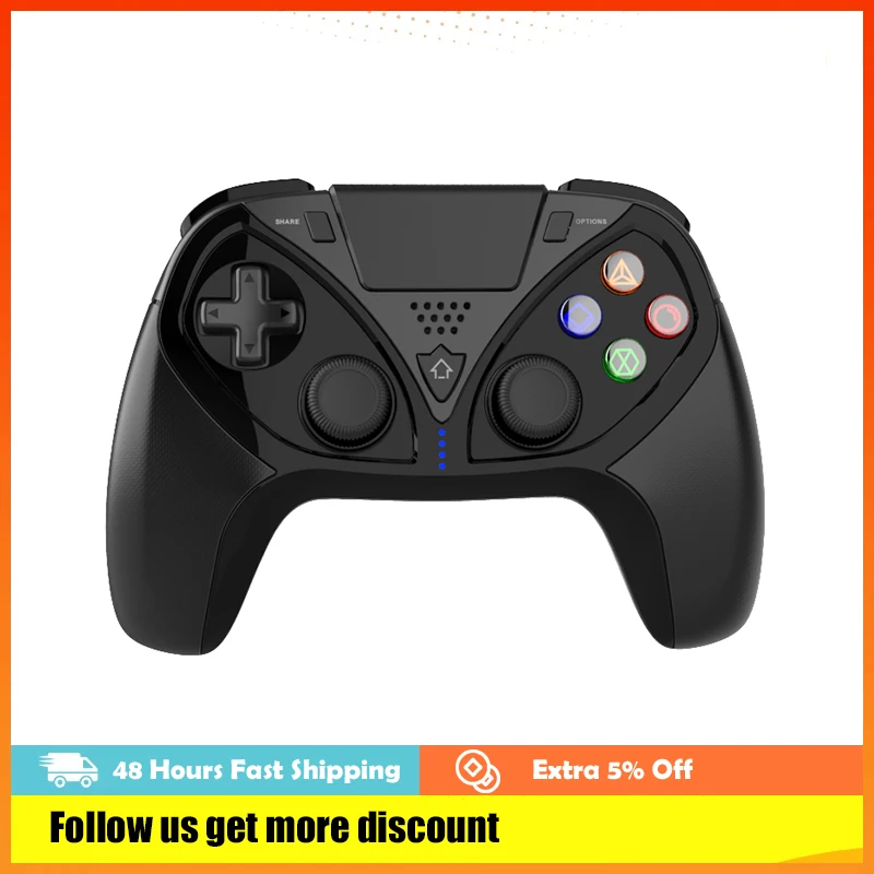 Ipega Pg-4233 Bluetooth Game Controller for PS4, IOS, Android with Six-Axis Industry Function Wireless Gamepad Joysticks