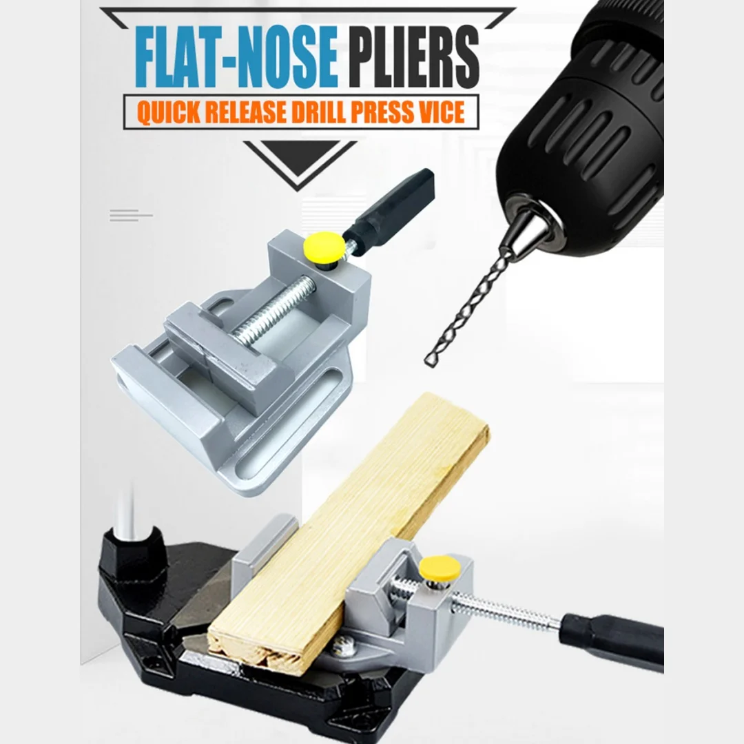 Premium 90-Degree Corner Clamp & Mini Drill Press Vise | Copper Alloy