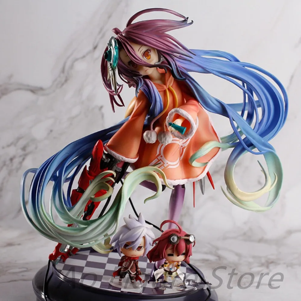 

Фигурки из аниме «No Game No Life», Shiro & Amp Shuvi Dola Zero 1/7, ПВХ экшн-фигурки, модель игрушек, коллекционная кукла, подарок, 22 см