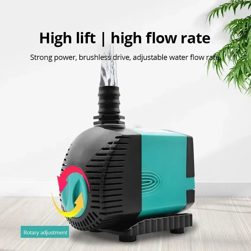 

Aquarium Submarine Pump Vacuum Fountain Filter Silent 3-60W 220V-240V Pond Pump Multi Functional Aquarium Fish Tank Water Pump