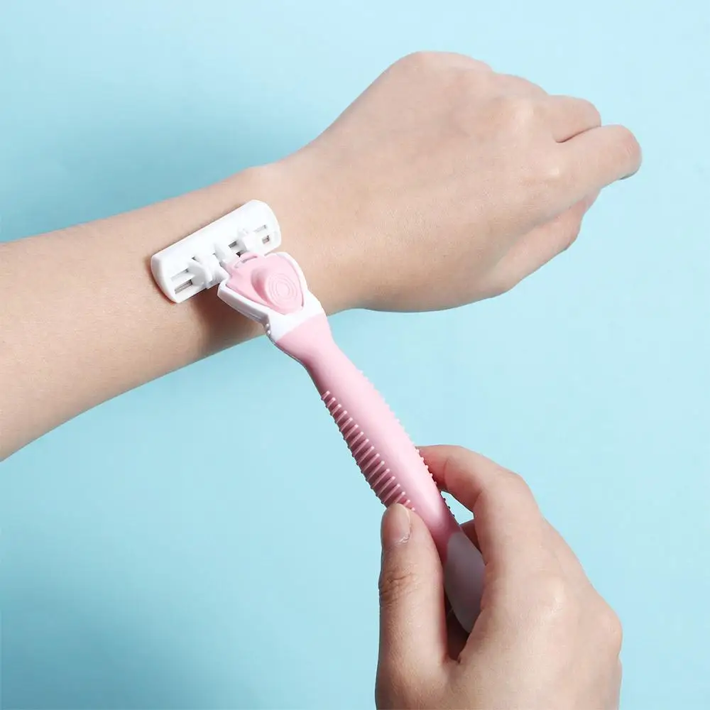 Steel Blade Hair Trimmeing Epilator Tools 6 Layer Blade Hair Removal Shaver Underarm Razor Eyebrow Razor Hair Removal Tools