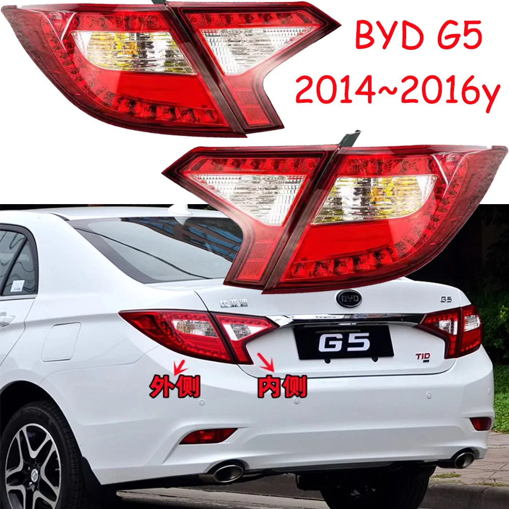 

1pcs car bupmer tail light for BYD G5 taillight 2014~2016y car accessories DRL fog for BYD G5 rear light