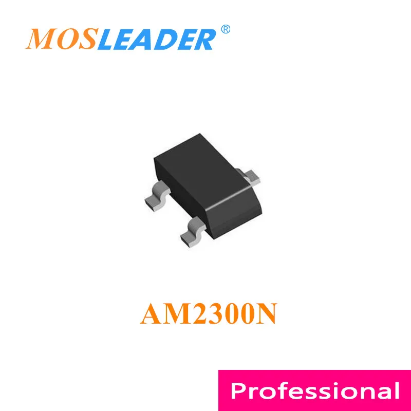 Mosleader AM2300N SOT23, AM2300 AM2300N-T1-PF, 중국산 Rds = 35mR, 50mR @ 4.5V, N 채널, 20V 하이 퀄리티, 3000PCs