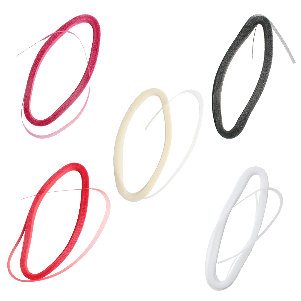 Colorful Polyester Crinoline Horsehair Braid Trim, Flexible Boning Tape for Millinery Hats Wedding Dress DIY Sewing Supplies