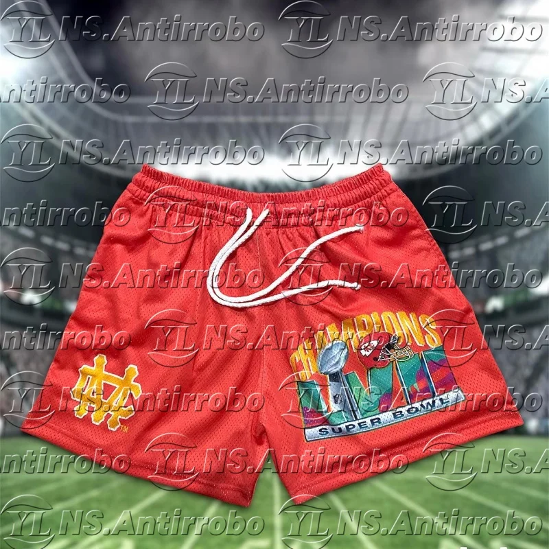 

merican Niche Fashion Luxury Trend New Men's Fast-drying Football Shorts Manila Culture Streetwear Sports Casual Shorts moto