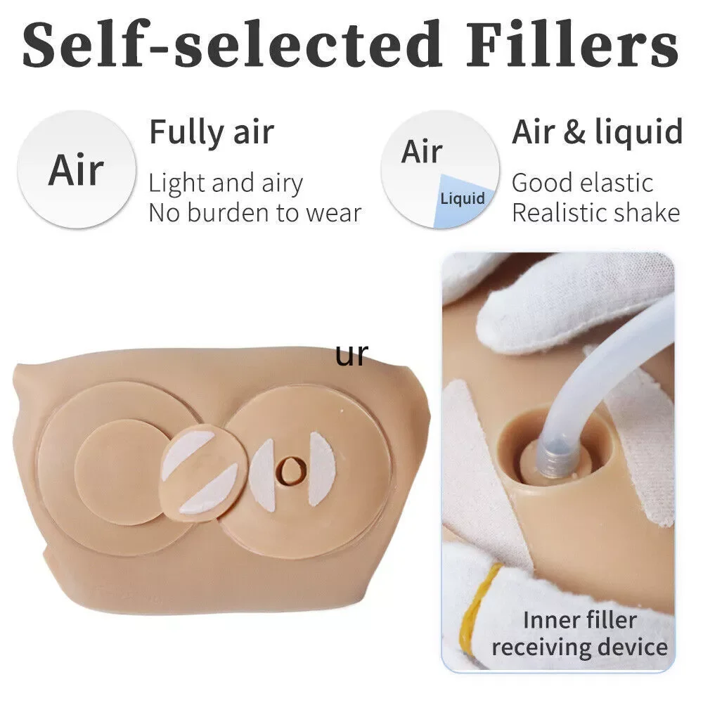 Realistic Diy Inflatable Boobs And Fake Vagina Silicone Bodysuit Up Enhancement Body Suit For Crossdressing Male To Female