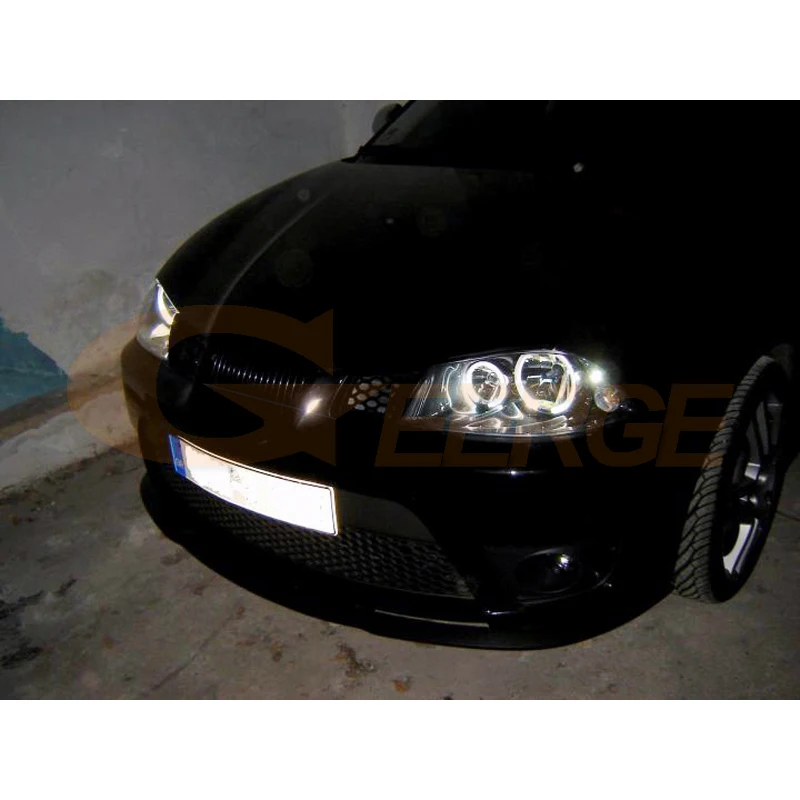 Para SEAT IBIZA 6L CORDOBA Facelift 2006 2007 2008 excelente Ultra brillante CCFL Angel Eyes Halo anillos Kit accesorios de coche