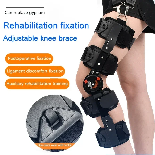 New Model Orthopedic Support Stabilizer After Surgery Adjustable Hinged Knee Brace Knee Joint Fixation Stretcher