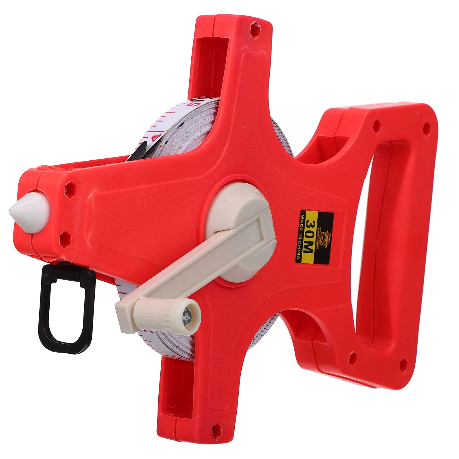 

30 Meters Stainless Steel Tape Measure Retractable Durable Orange Plastic Frame Ideal for Architects Construction DIY