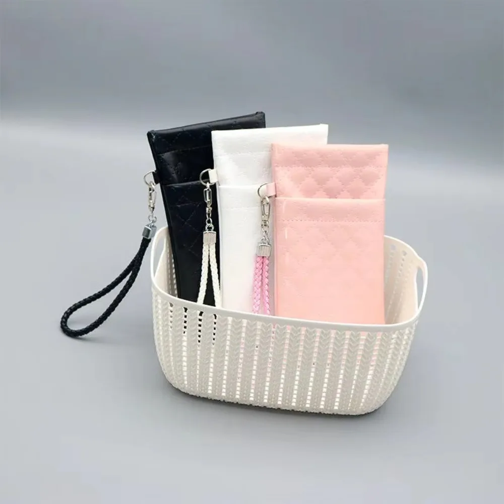 New Double-layer Sunglasses Storage Bag PU Leather High-end Sunglasses Case Waterproof Eyeglasses Pouch