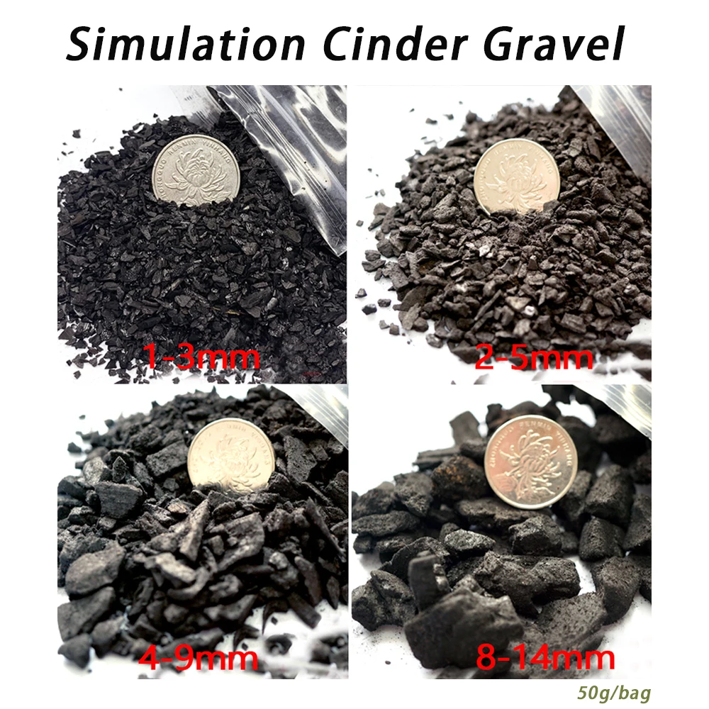 DIY Model Making Simulation Cinder Gravel Railway Train Layout for Diorama 50g/Bag