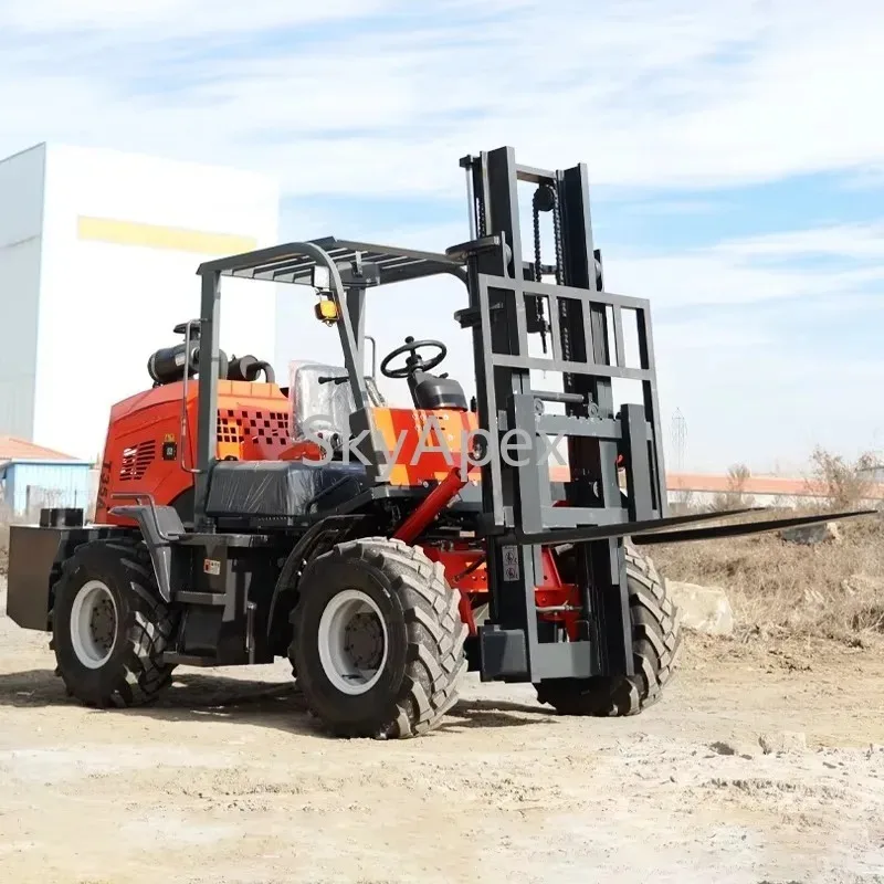 

【specialized】Custom 3-ton rough terrain forklift with EPA engine High-quality off-road forklift for outdoor use New terrain fork