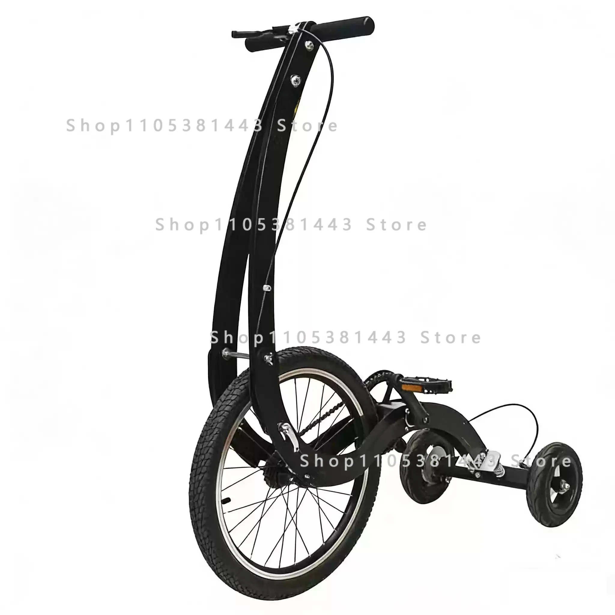 20 Zoll Klappbares Fitness-Fahrrad mit Ständer für Heimtraining
