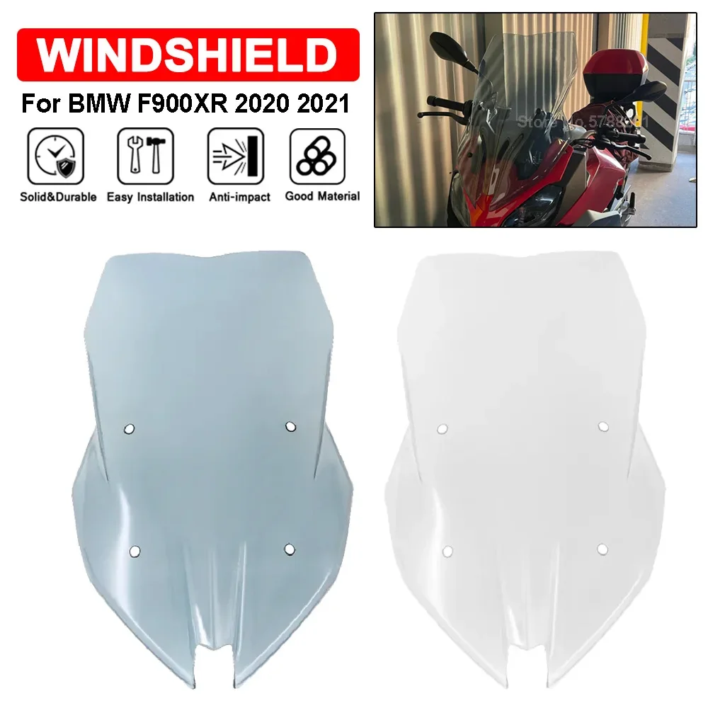 

Windshield Protector For BMW F900XR 2020 2021 F 900 F900 XR Motorcycle Windscreen Wind Shield Screen Visor Deflector With Screws