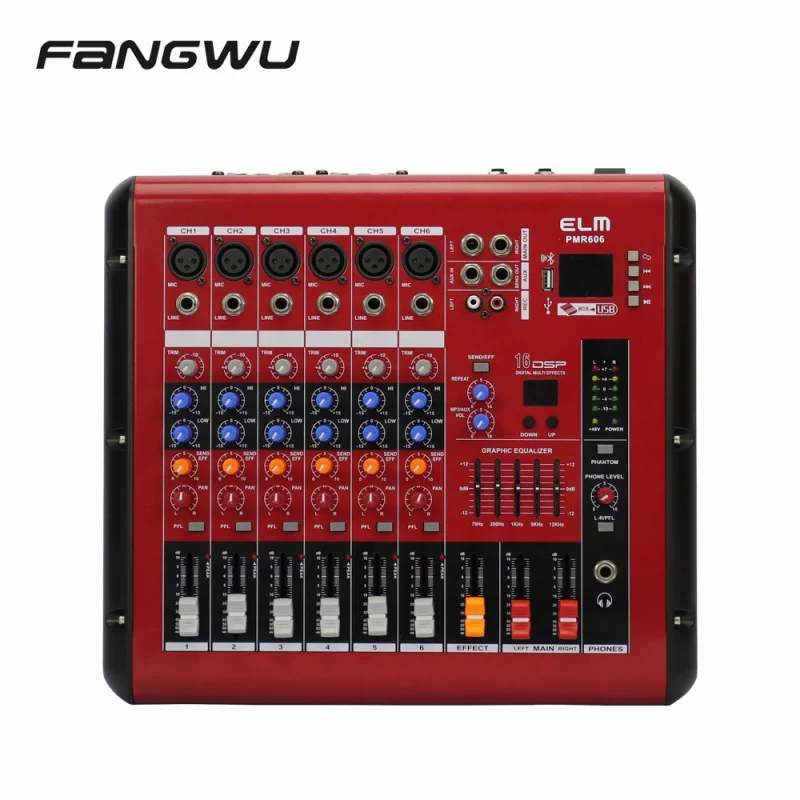 

Профессиональный усилитель мощности, микшер, колонки, USB, Bluetooth