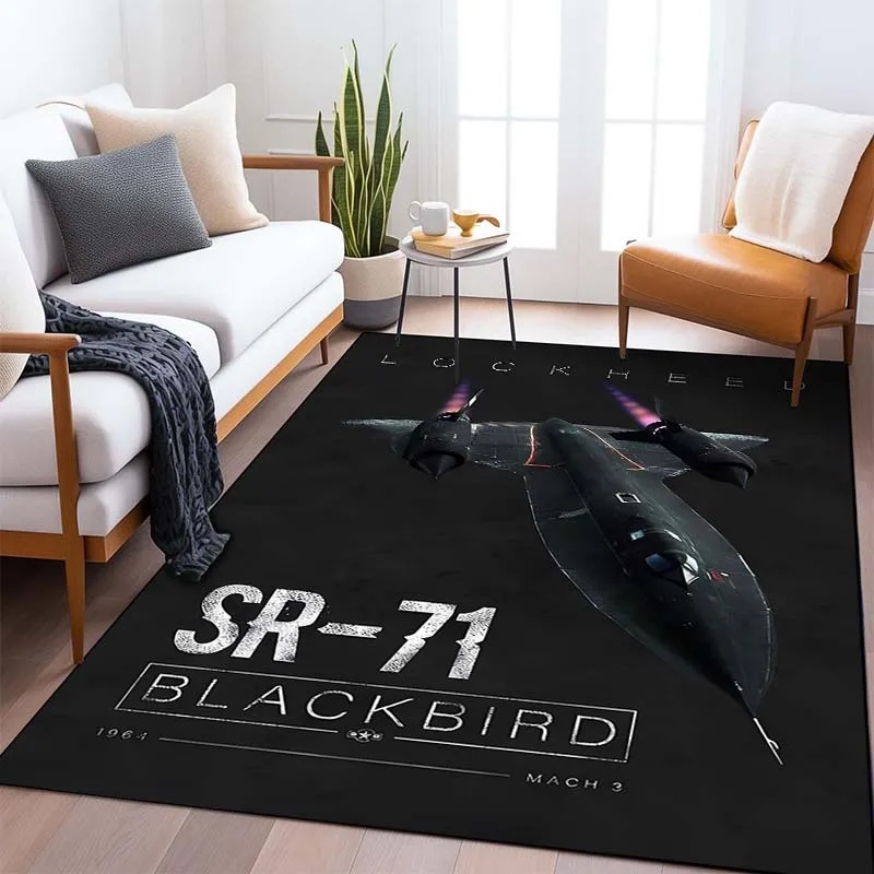 Airplane Art Pattern Living Room Bedroom Carpet Bedside Bathroom Floor Mat 15 Sizes Custon Pattern Area Rug Decoration Maison