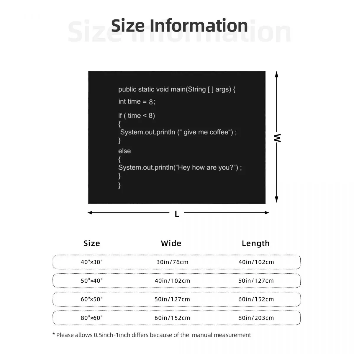 بطانية رمي كود جافا المضحكة للشاطئ، بطانيات منقوشة ناعمة من القطيفة