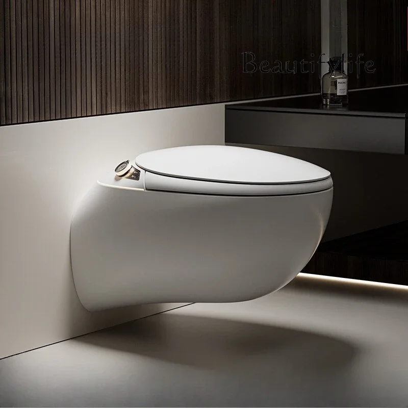 

z.Wall-mounted fully automatic embedded smart toilet wall row hidden foam shield aromatherapy toilet