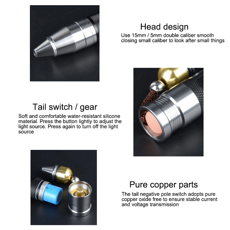 Jade senter identifikasi 3 sumber cahaya USB pemeriksaan permata obor 365NM lampu UV khusus lampu perhiasan zamrud