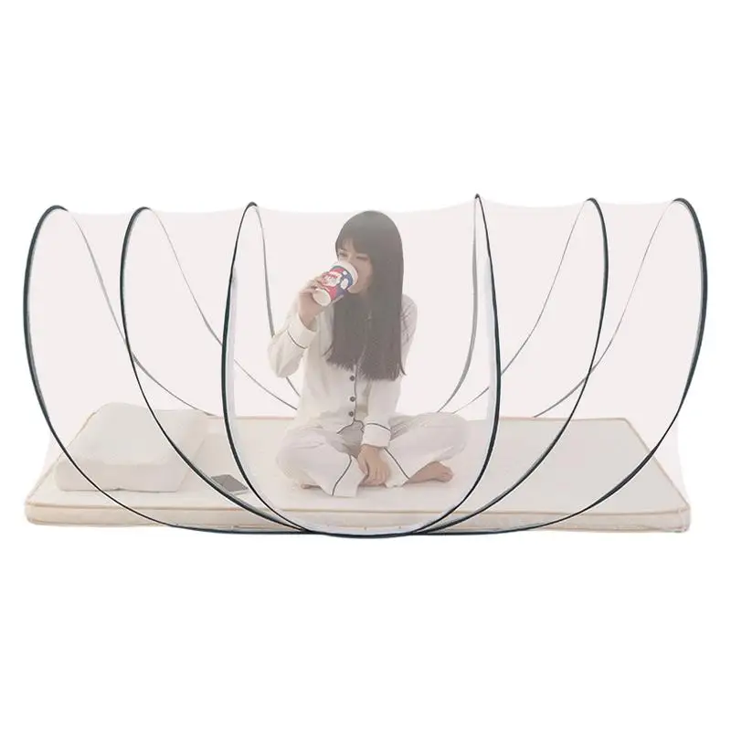 Portable Mosquitoes Nets encrypted mesh mosquito net Single dormitory outddor camping mosquito net foldable installation free