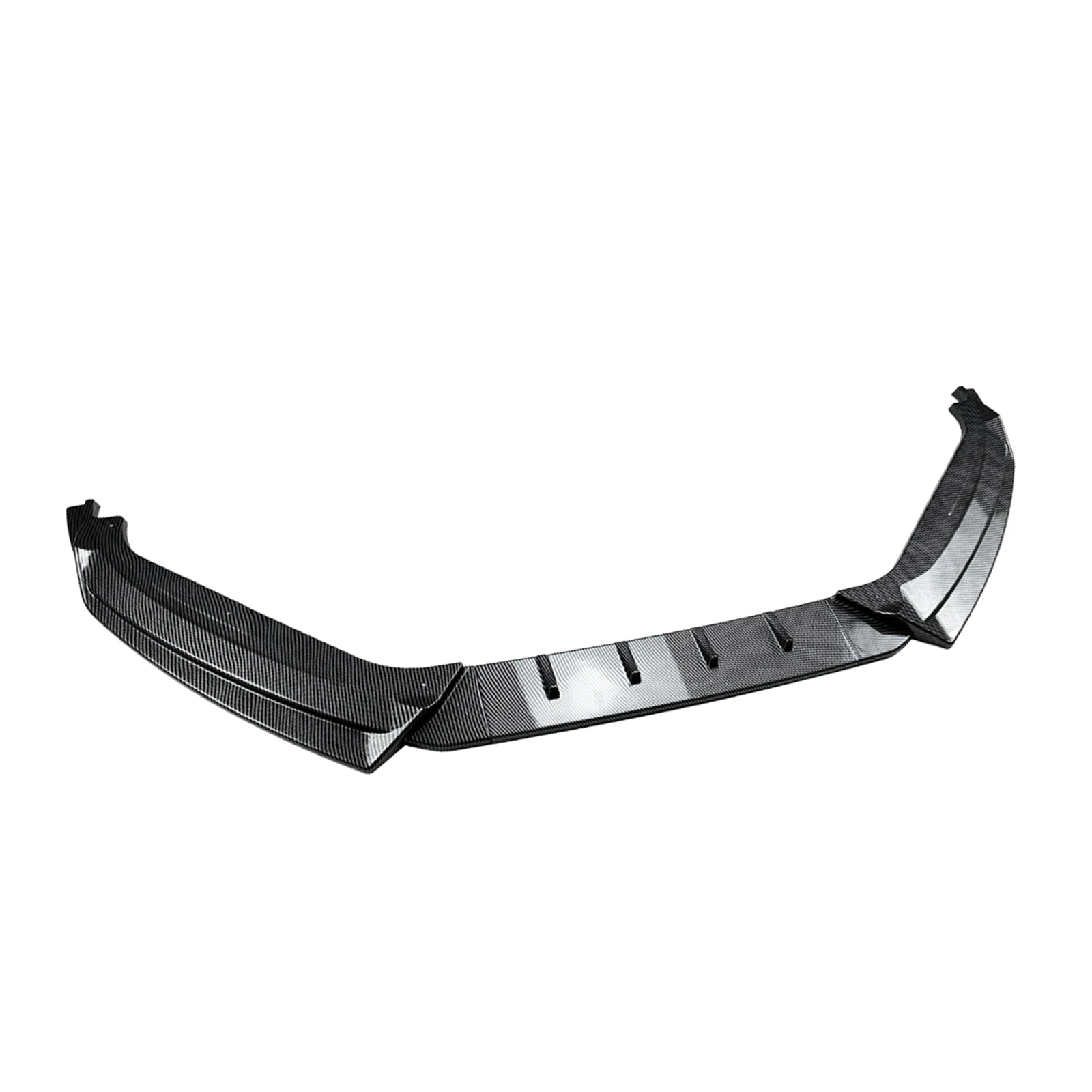 폭스바겐 VW 시로코 MK3 초기 R라인 GTS 2008-2014용 프론트 범퍼 스포일러 립 카본 파이버 룩/글로스 블랙 로워 스플리터 썸네일 3