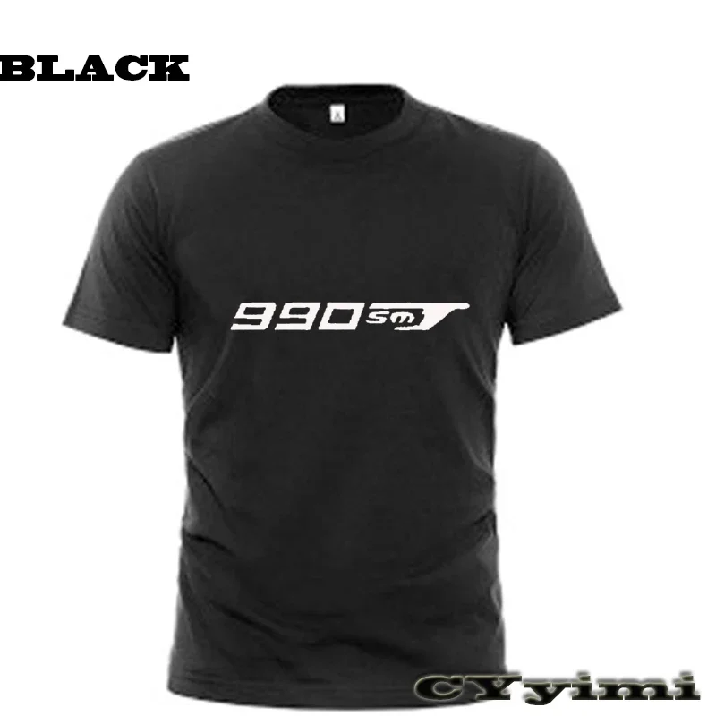 For  990 SMT 990SMT 09  T Shirt Men New LOGO T-shirt 100% Cotton Summer Short Sleeve Round Neck Tees Male