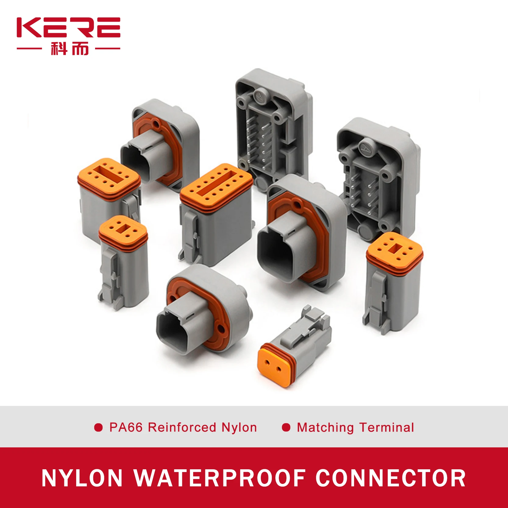 5/10Set DT15-6P DT15-8P Socket Plug 2/4/6/8/12 Pin Waterproof Deutsch DT Connector For Auto Motor With Pins DT15-2P DT15-4P