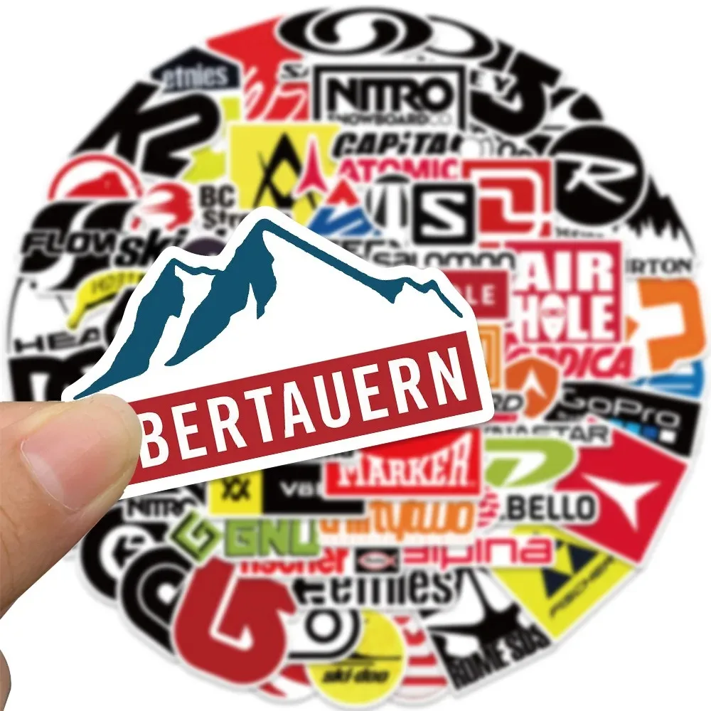 10/30/50pcs Outdoor Stickers Pack Camping Brand Logo Decals Skateboard Laptop Phone Car Bike Fridge Bike Cool Waterproof Sticker