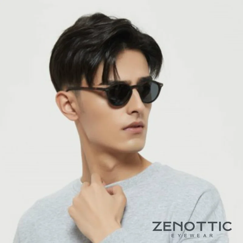 ZENOTTIC 2024 Fashion Polarized Sunglasses Men Women Brand Designer Retro Round Sun Glasses Vintage UV400 Goggles Shades