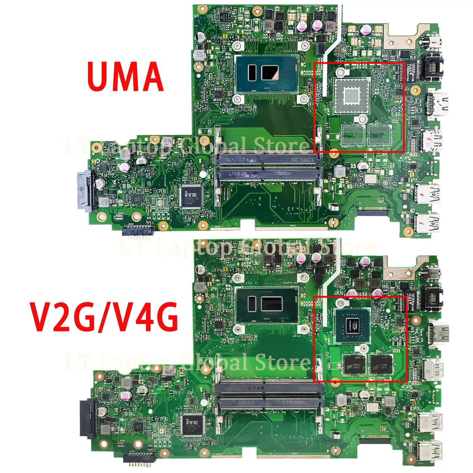 Imagem -03 - Placa-mãe do Portátil lt para Asus X542u X542ur X542urr X542un X542uq X542uf X542urv X542ua i3 i5 i7 Uma 930mx 940mx mx Mx150