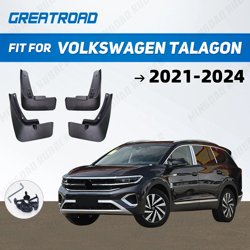 For Volkswagen TALAGON 2021-2024 2022 2023 Fender Mudflaps Splash Guards  Mudguards Mud Flaps car Accessories