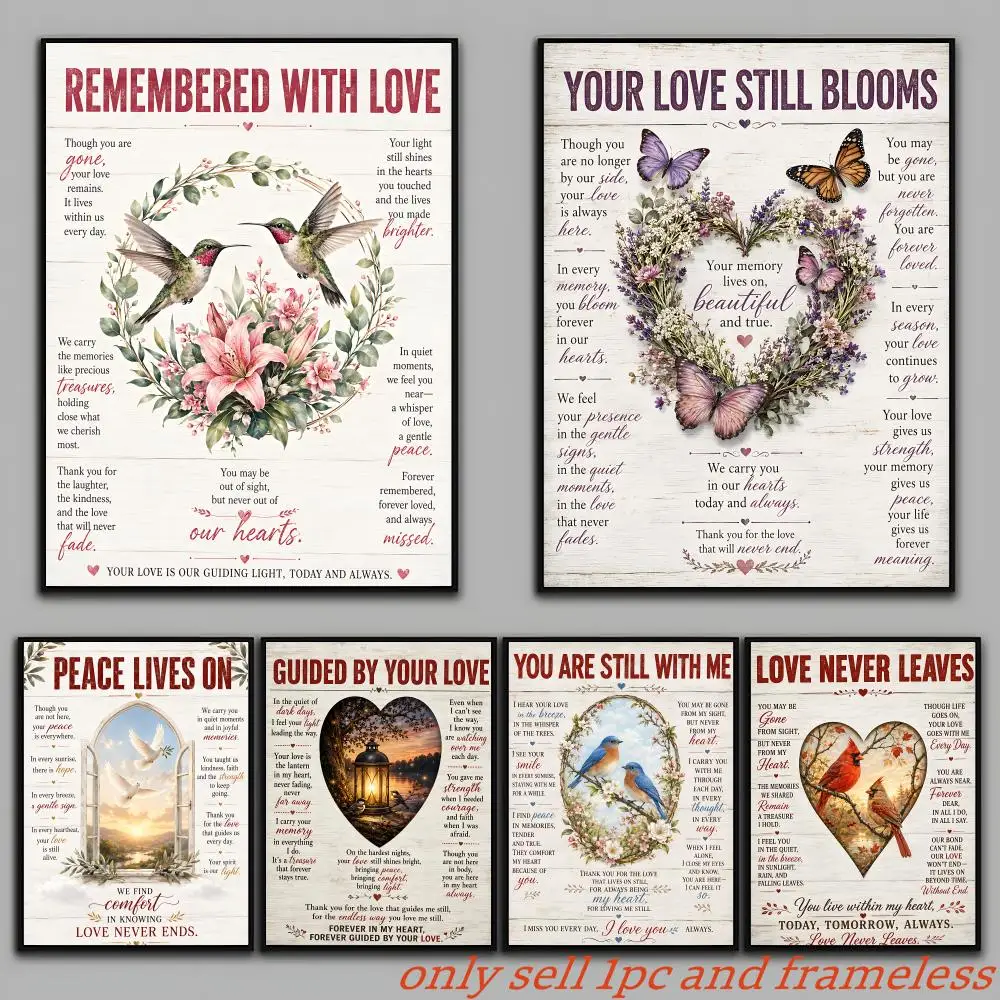 

Poster Of Love Poster Art With Prints Home Bedroom Living Room Decoration Gift