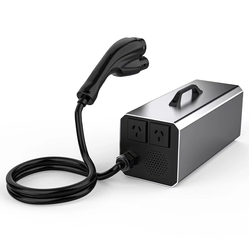 

Newly designed portable charging station 3.5kW and 5kW V2L charger with GBT DC charger plug onboard portable charger