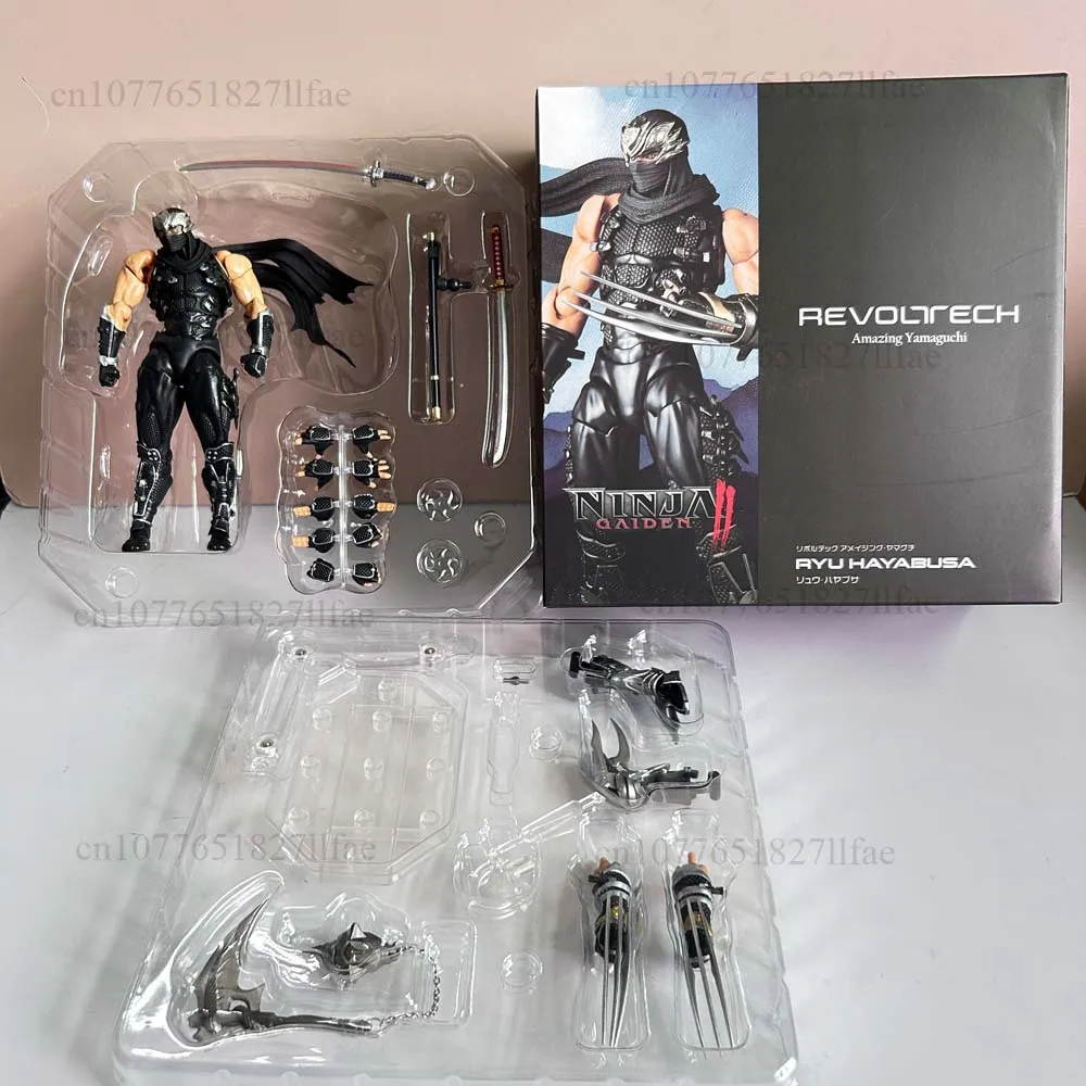 2025 KAIYODO Revoltech 1/12 مذهلة ياماغوتشي ريو هايابوسا نينجا جايدن عمل الشكل البلاستيكية نموذج اللعب المشتركة المنقولة غرفة ديكور