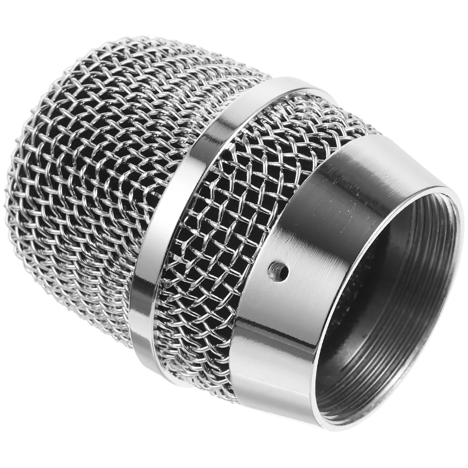 

Replacement Microphone Grille Metal Head Fashionable Appearance Smooth Finish Perfect for Ktv Supplies and Mic Fittings
