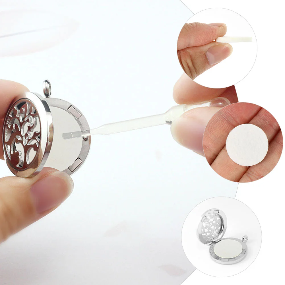 Aromaterapia Difusor Pads Substituto, Folha De Algodão, Aroma Locket Refil, 100 pcs