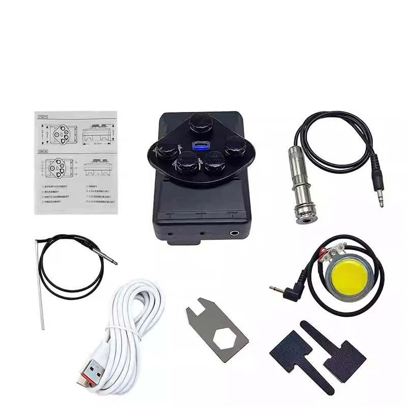 Upgrade  Folk Acoustic Guitar PG-951 Vibration Pickup, Playing Fingerstyle Amplification, Active Vibration Bluetooth Reverb
