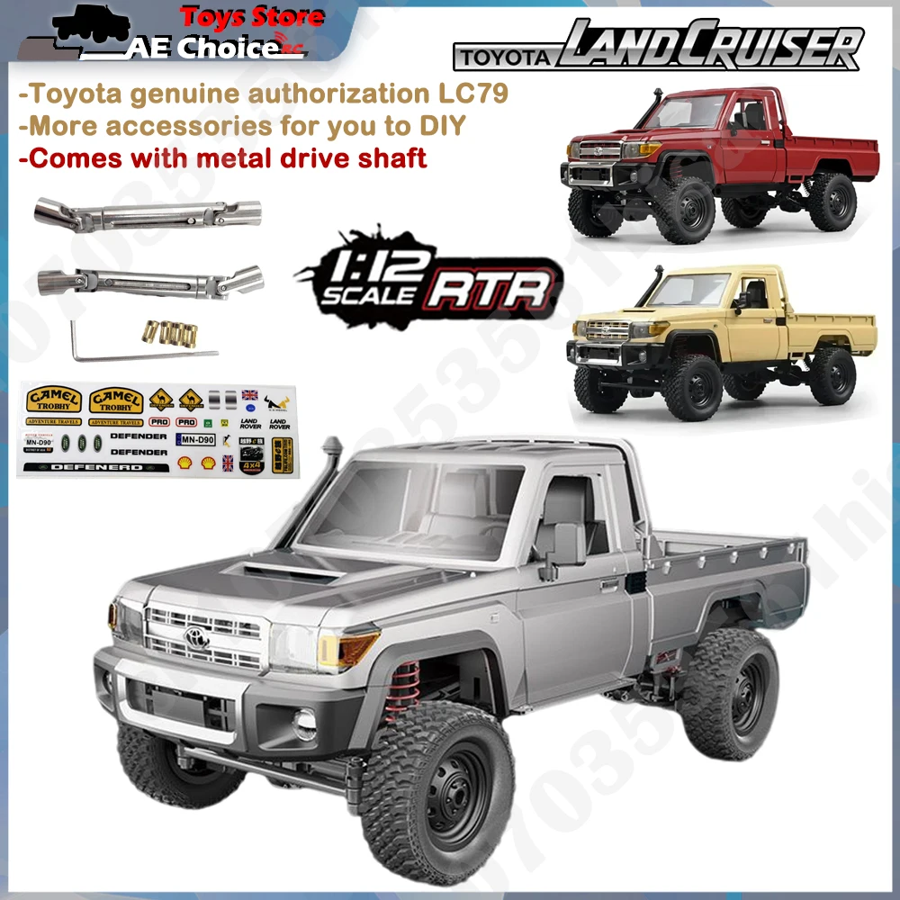 

Полноразмерная модель автомобиля MN82Pro 1:12 на радиоуправлении, модель Mn82 в стиле ретро, Lc79 RTR 4WD 280 с мотором и дистанционным управлением