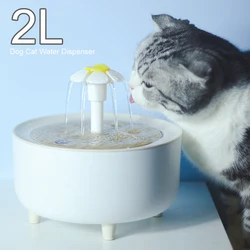 Pet Water Dispenser 2L Automatic Filter USB Dog Cat Water Fountain Electric Mute Cat Drinker Bowl Recirculate Filtring Drinker