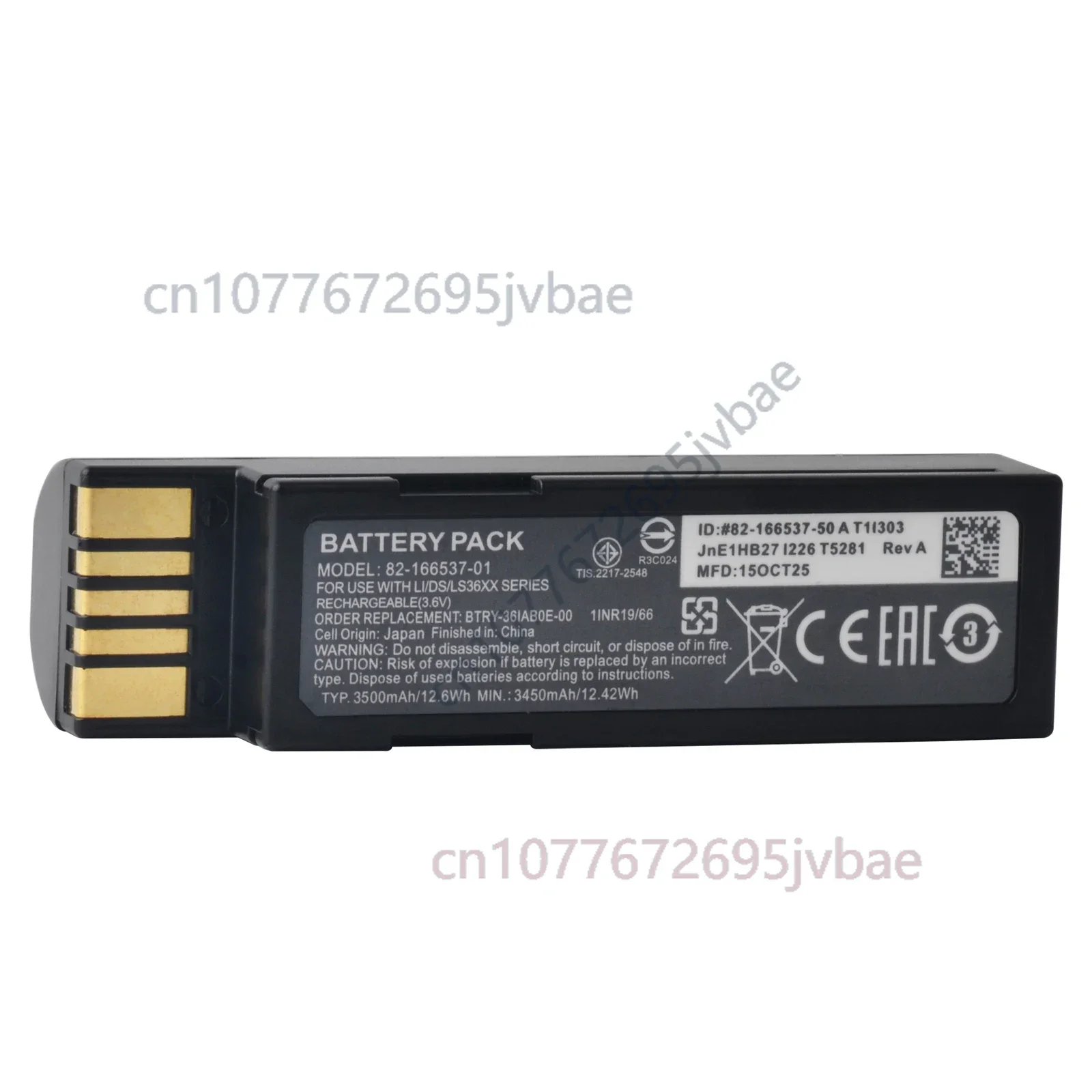 For Zebra 82-166537-01 Battery 3500mAh Barcode Scanner Battery For Zebra LS3678 DS3600 DS3678 LI3600 LS3600 LI3678