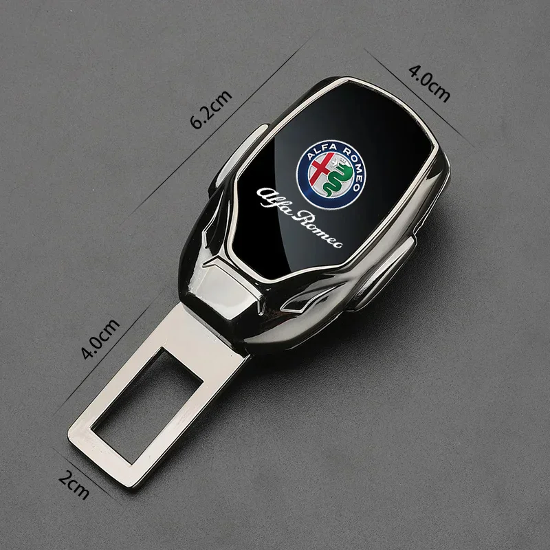 Car seat belt locker carabiner extender insurance belt insert buckle For Alfa Romeo Giulia Stelvio Giulietta 156 159 147 Mito