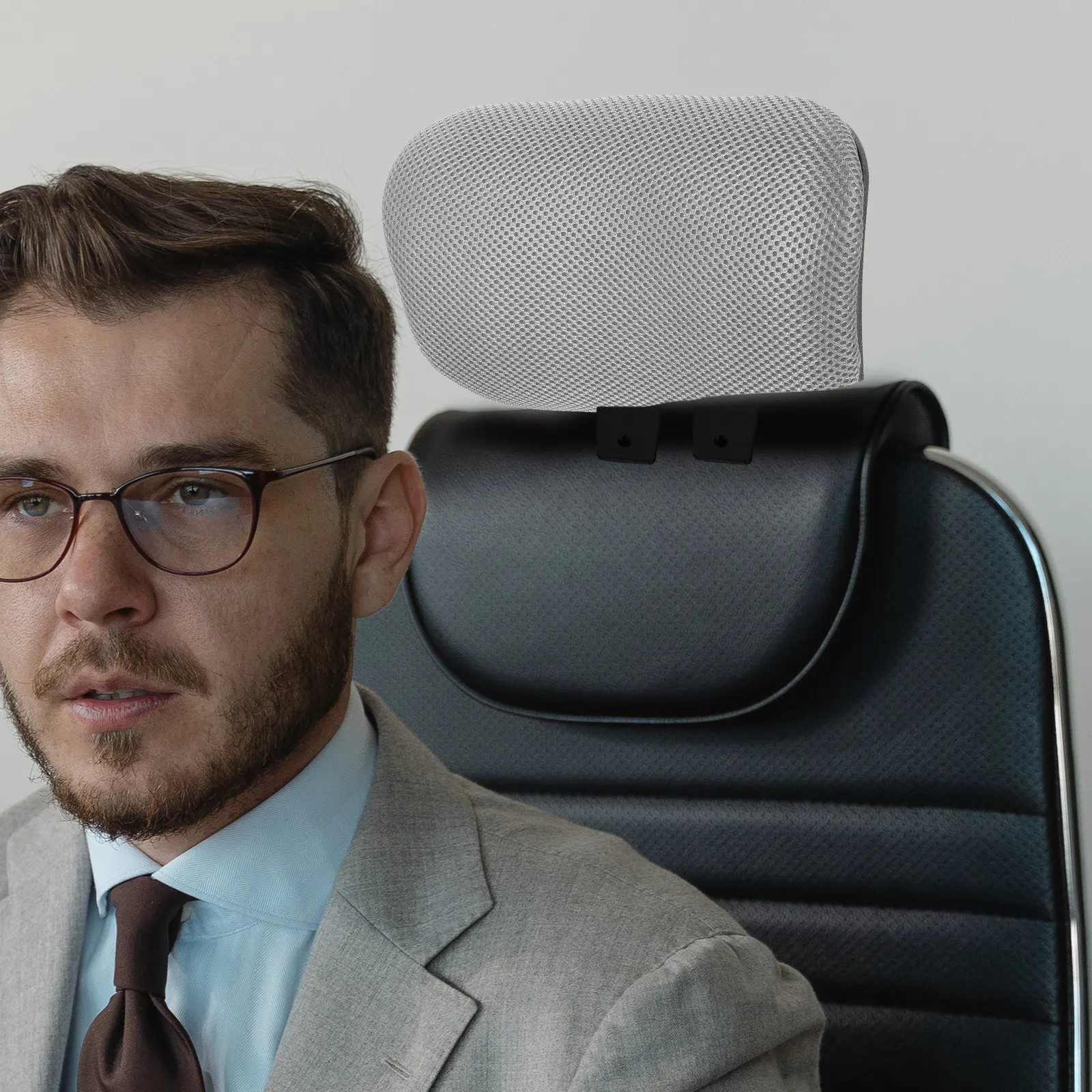 1Set Height Adjustable Ergonomic Chair Headrest for Computer Office Chair with Clip Installation Neck Protection Head Pillow