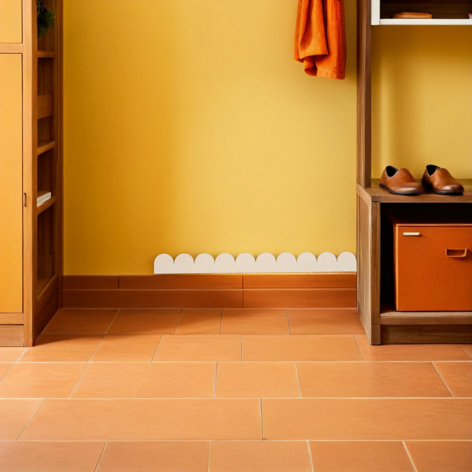 

20Pcs DIY Cabinet Trim Molding Unfinished Scalloped Wood Edging for Door Frame Wood Border Home Decor Craft Projects