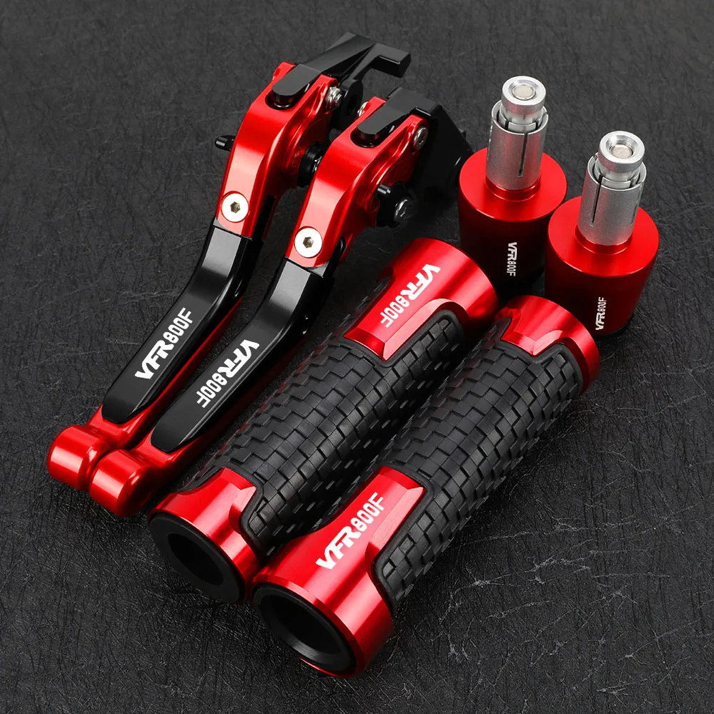 

Motorcycle Brake Clutch Levers Handlebar Handle Grips Ends Caps For Honda VFR800F 2002-2014 2015 2016 2017 Slider Accessories