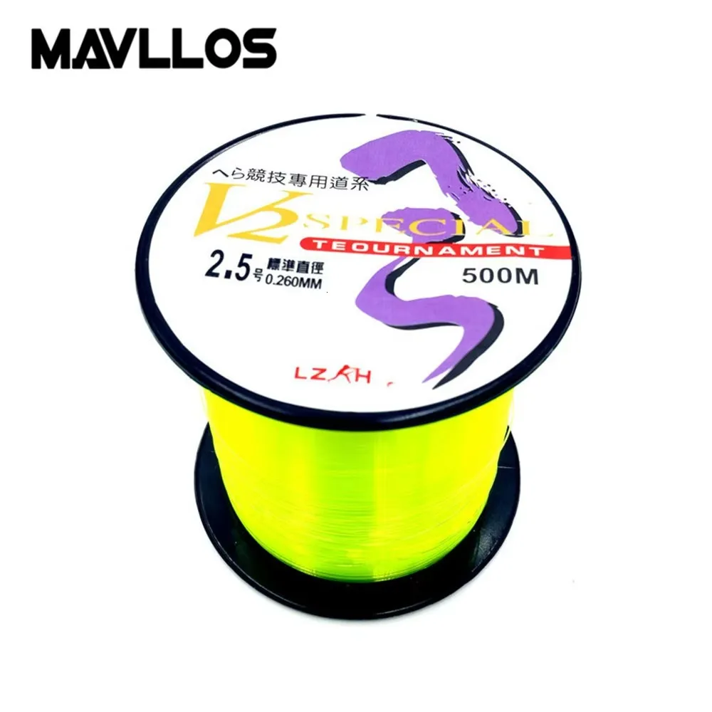 Monofilament Nylon Fishing Line 500m Floating Japan Material Thread Bulk Spool Carp Fly Fishing Nylon Line Fluorocarbon