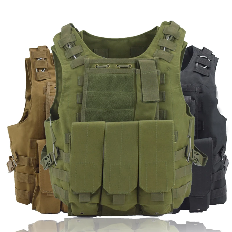 Amphibious Airsoft Paintball Tactical Military Assault Panel Vest Men's Vest Combat Hunting Vest CS Outdoor Jungle Equipment