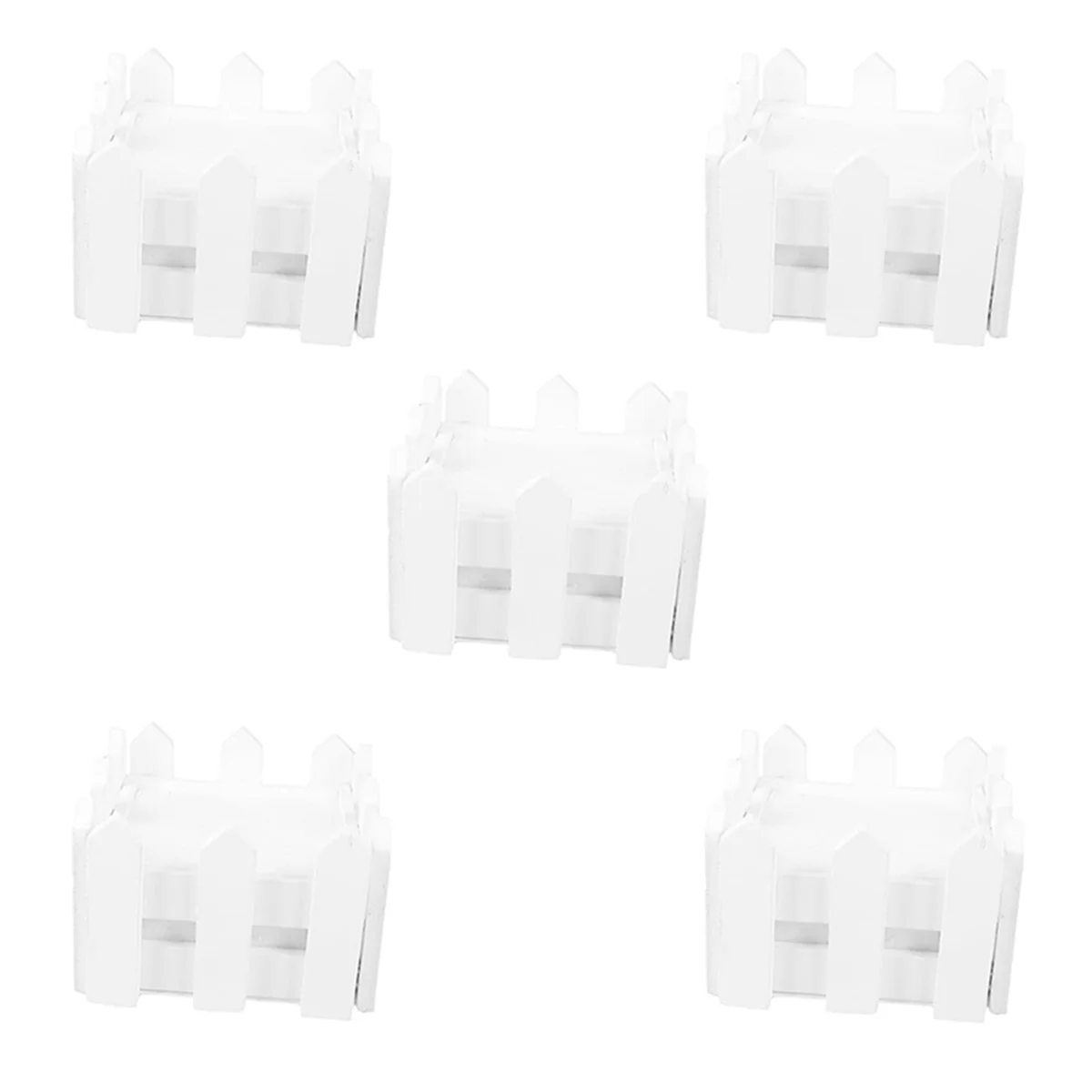 

5Pcs Containers Mini Pots Mini Plastic Containers White Planters Tiny Plant Holder Floral Arrangement