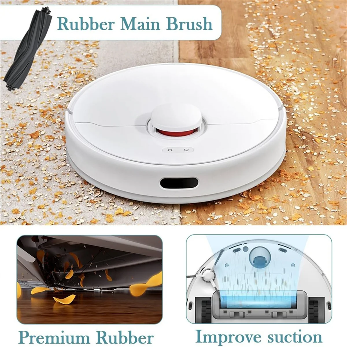 Accessory Kit for Dreame L10s Pro Ultra Heat, Replacement Parts Main Brush, Dust Bags, Mop, Filters, Side image 5