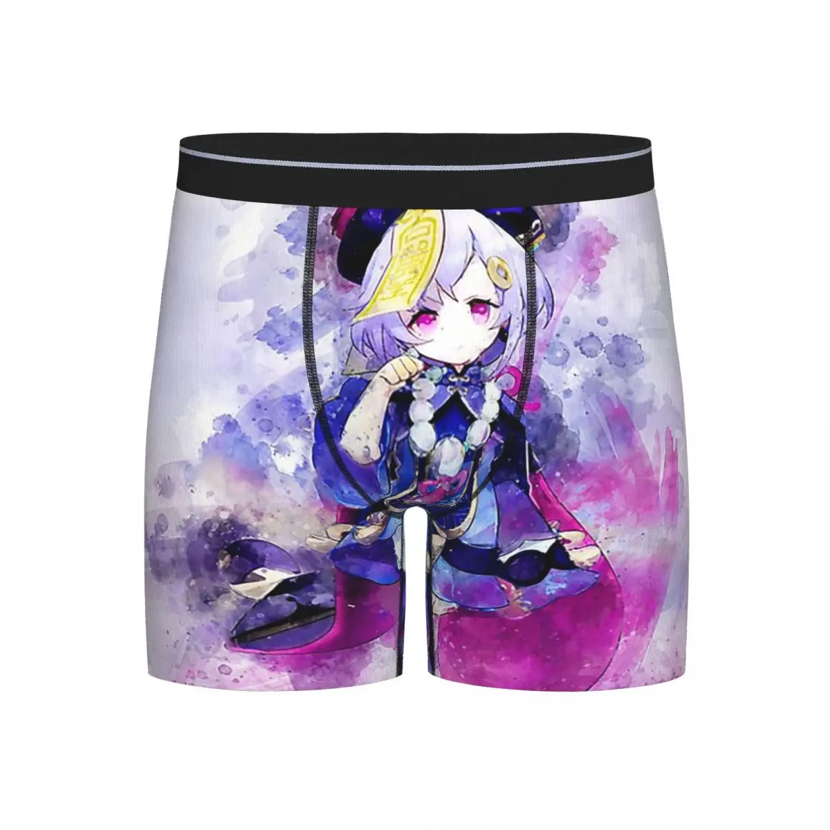 

Long Boxer Underpants Shorts Genshin Impact - Qiqi Panties Men's Soft Underwear for Homme Man Boyfriend Gifts